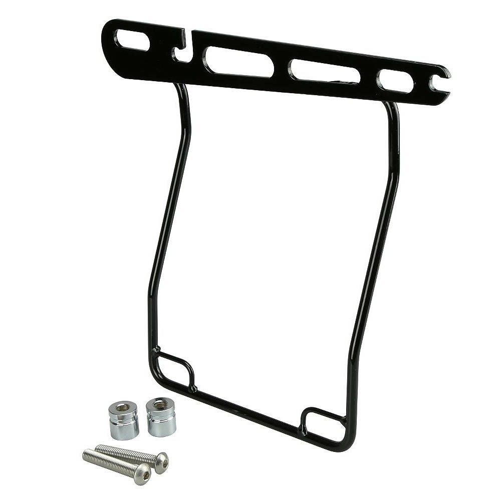 キジマ　サドルバッグガード FLSTF/B用　左側　ブラック-02