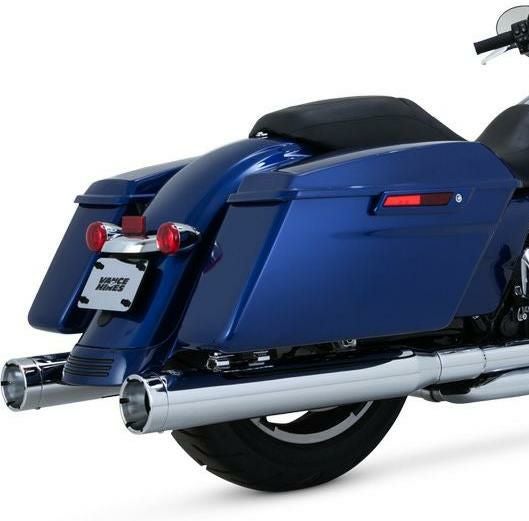 バンス＆ハインズ モンスターラウンド　スリップオンマフラー クローム　ミルウォーキーエイト-04