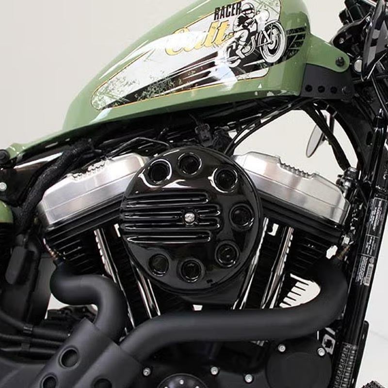 CULT WERK　ラウンドエアクリーナーカバー/グロスブラック-05