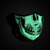 ネオプレーン ハーフマスク スカル「GLOW IN THE DARK」-02