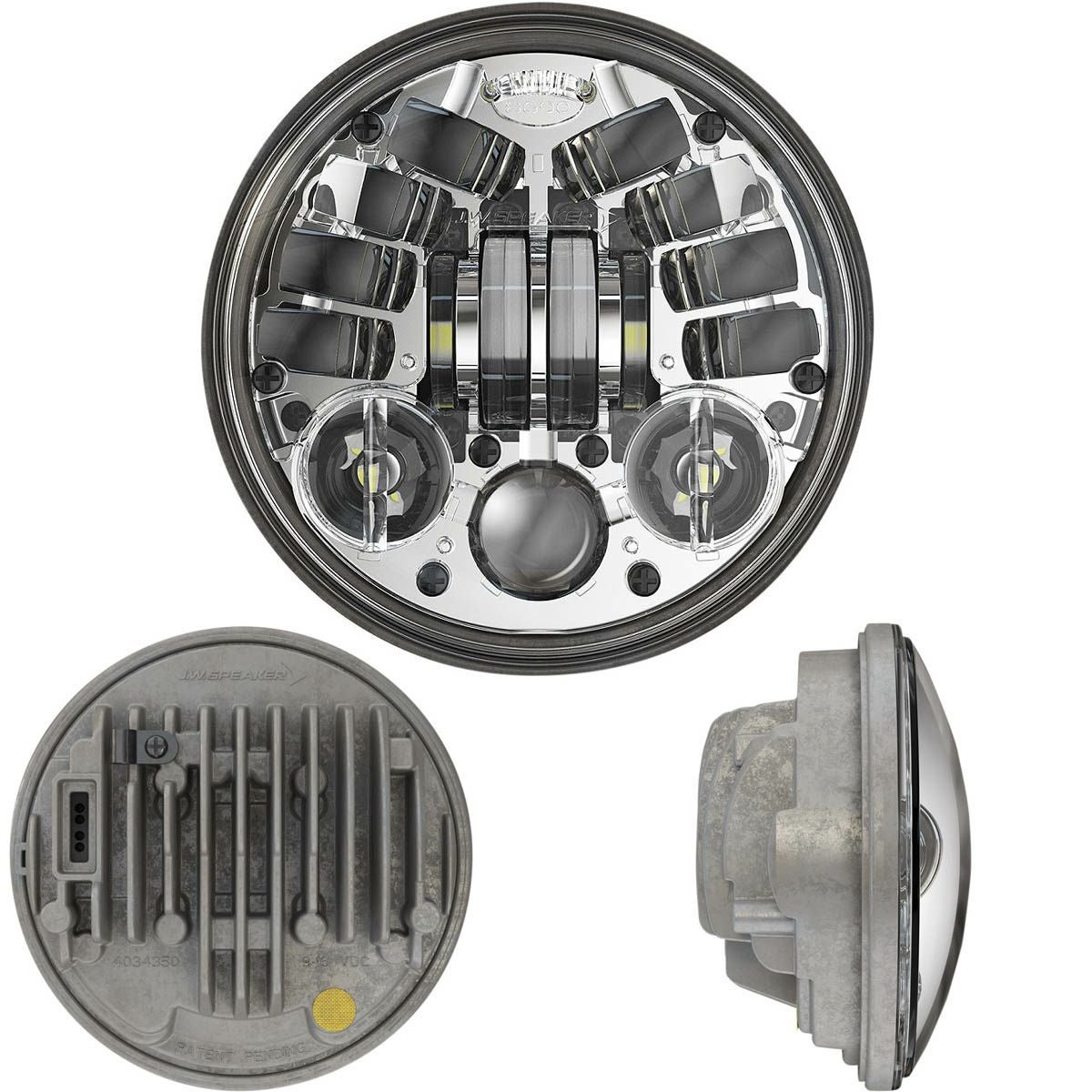 J.W.SPEAKER アダプティブ 5.75インチ LEDヘッドライト　クローム-02