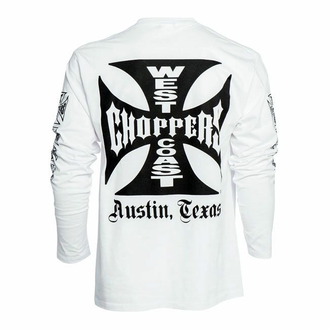 WEST COAST CHOPPERS 「MALTESE CROSS」ロングスリーブT ホワイト-02