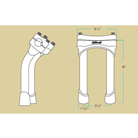 ビルトウェル MURDOCK プルバックライザー 8インチ クローム-03