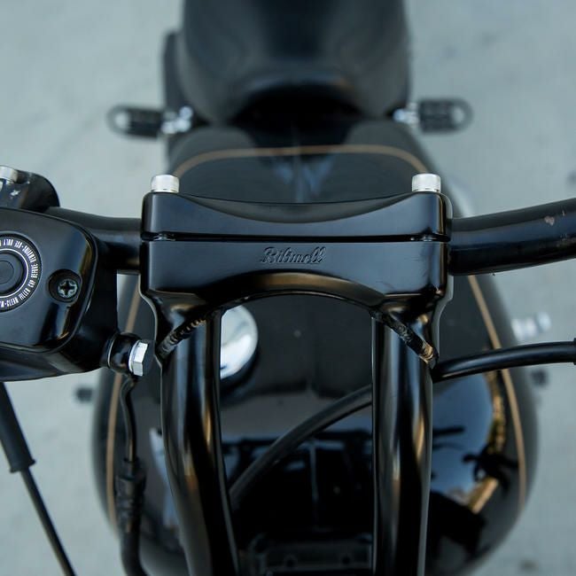 BILTWELL ダッシュパネル マウントゲージ ブラック |ハーレーパーツ