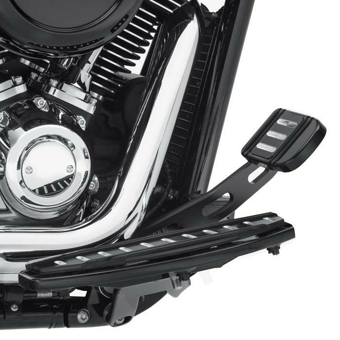 ビレットスタイル フットボード リアブレーキレバー サテンブラック-01