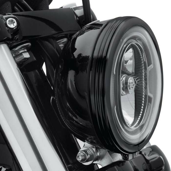 5-3/4インチ ヘッドランプ トリムリング グロスブラック |ハーレー