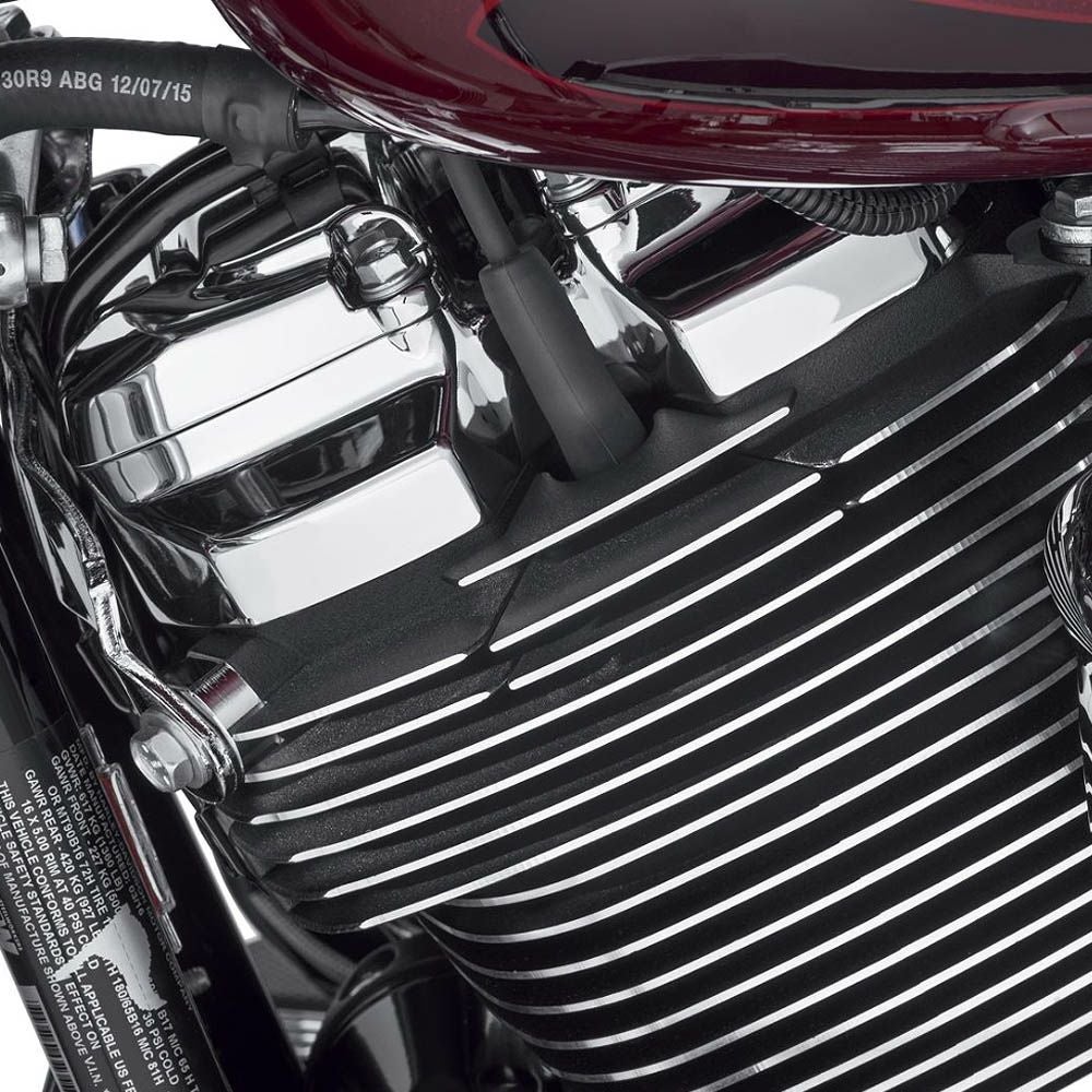 フィン スパークプラグカバー ブラック |ハーレーパーツ専門店 HDパーツ