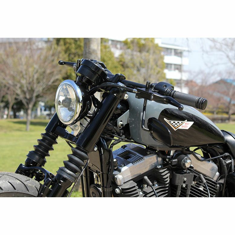 テーパードフォークカバー　ブラック　39㎜フォーク用-03