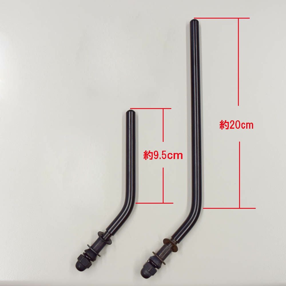 ラウンドミラー　3inch　ブラック　ショート/ロングステー-02