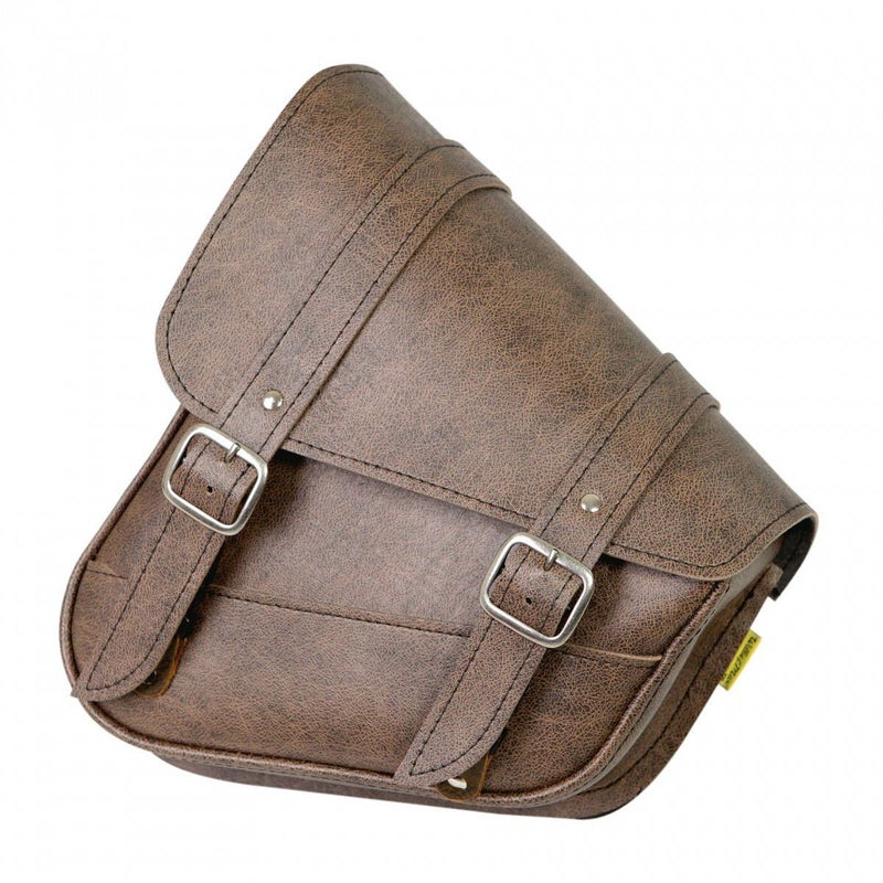 Willie & Max Revolution スイングアーム　サドルバッグ Softail　ブラウン-01