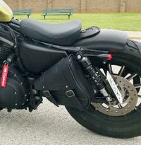 Willie & Max Revolution スイングアーム　サドルバッグ　ブラック-05