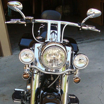 Wild 1 Chubbys Drag Bars ハンドル 8インチ クローム |ハーレーパーツ 