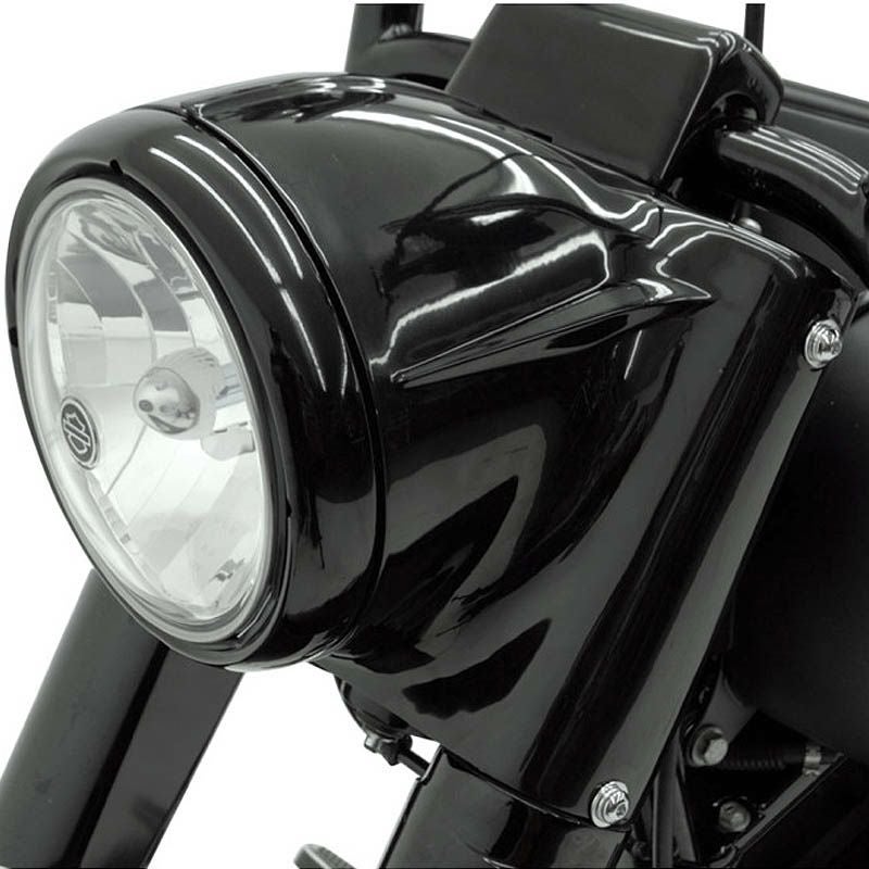 ヘッドライト ナセル KIT ブラック FLソフテイル用 |ハーレーパーツ