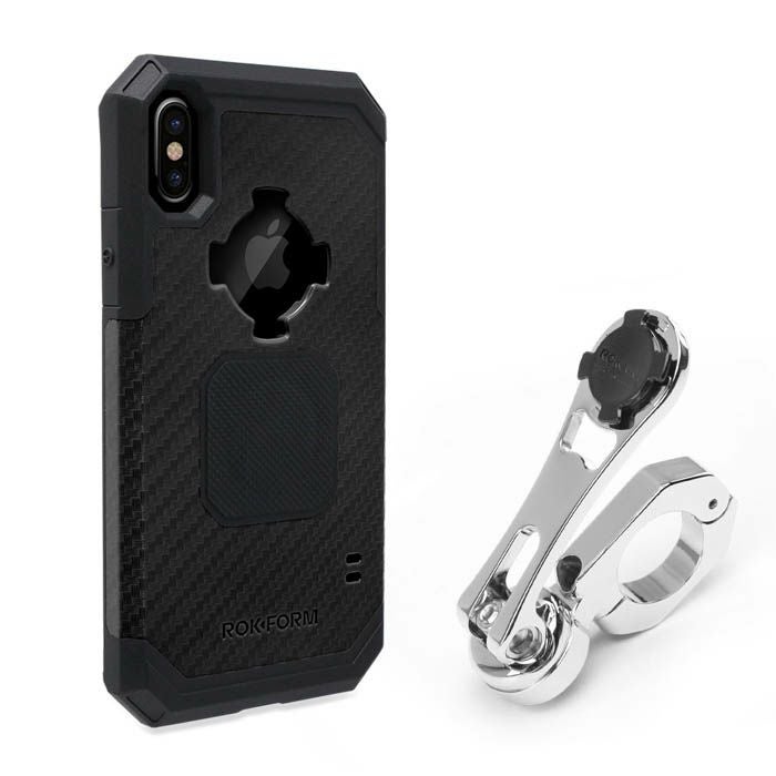 ROKFORM ハンドルバーマウント& バイク用スマホホルダーセット i-Phone