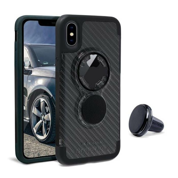 ROKFORM i-Phone X/XS クリスタルケース カーボン-01