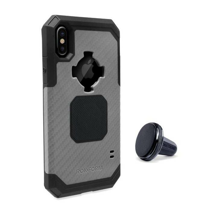 ROKFORM i-Phone X/XS Ruggedケース ガンメタル/ブラック-01