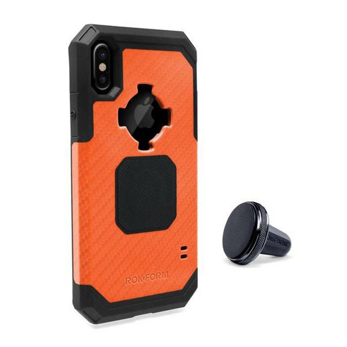 ROKFORM i-Phone X/XS Ruggedケース オレンジ/ブラック-01