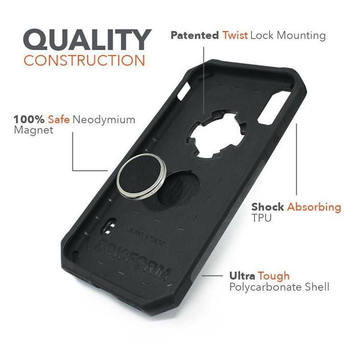 ROKFORM i-Phone X/XS Ruggedケース オレンジ/ブラック-02