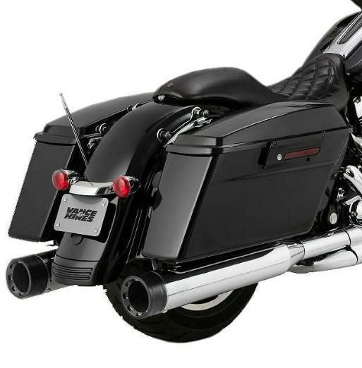 バンス＆ハインズ(VANCE)　OverSized 450 DESTROYER　マフラー（クローム/ブラック）-01