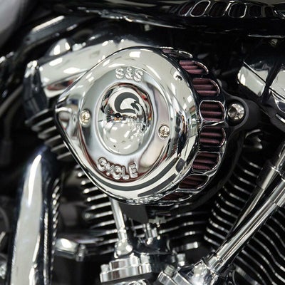 170-0717A: S&S Air Stinger ティアドロップ・ステルスエアクリーナー 