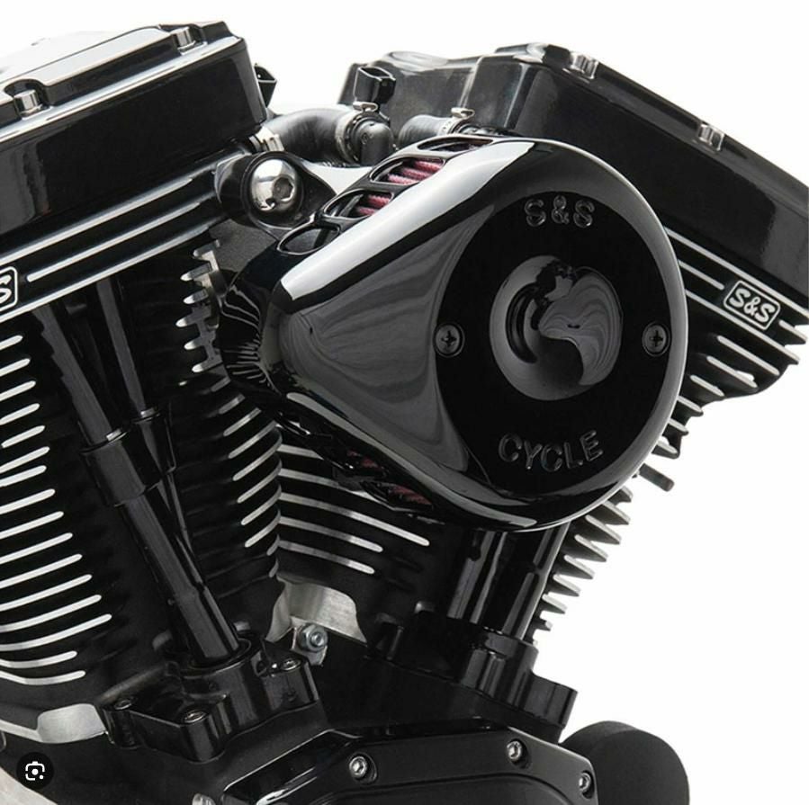 S&S ブラック ミニティアドロップ ステルスエアクリーナー M8 3