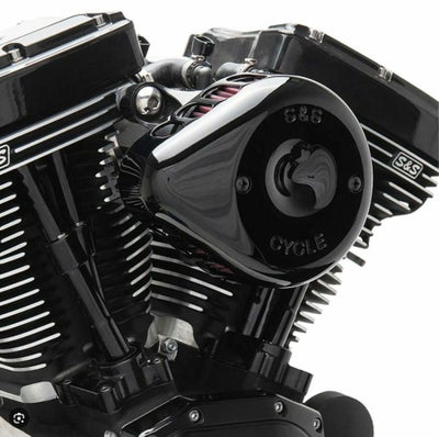 S&S ブラック ミニティアドロップ ステルスエアクリーナー M8 
