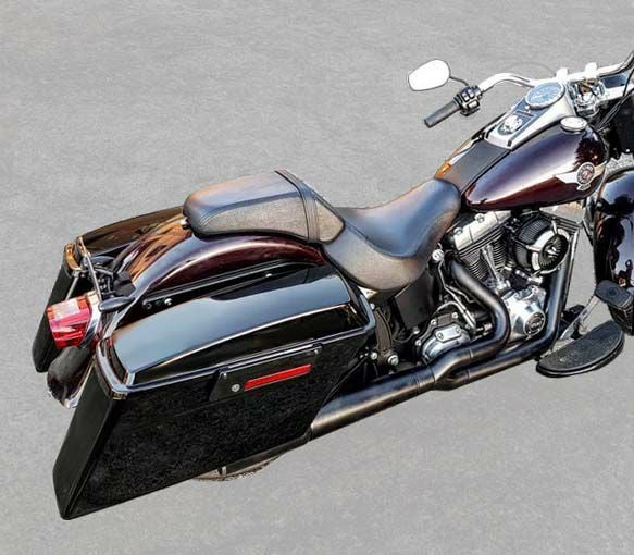 Hog Workz サドルバッグ　ビビッドブラック　1994～2013ツーリング-01