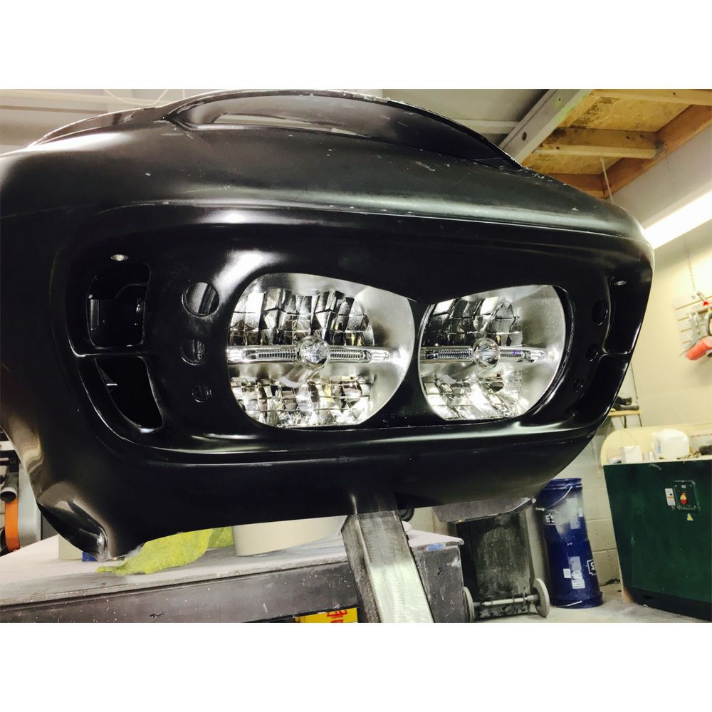 Dirty Bird Concepts　Trololo　ヘッドライトベゼル（メッシュ有）　2015以降ロードグライド-03