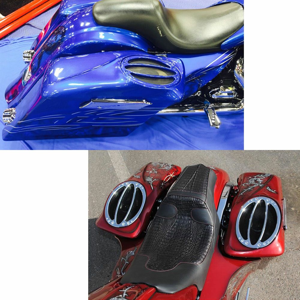 Dirty Bird Concepts　Top　Flight　サドルバッグリッド　6×9インチスピーカー用（Hot　Rod　グリル）-02