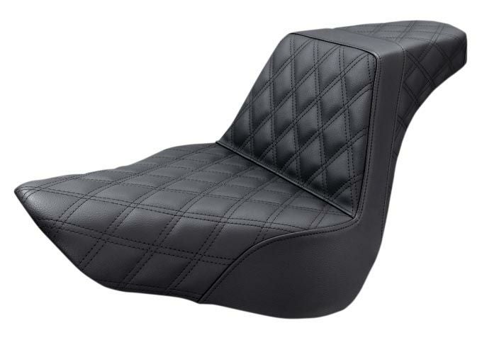 ファットボーイSADDLEMEN LSステップアップシート SaddleMen フロント＆リア LS-ステップアップシート ブラック