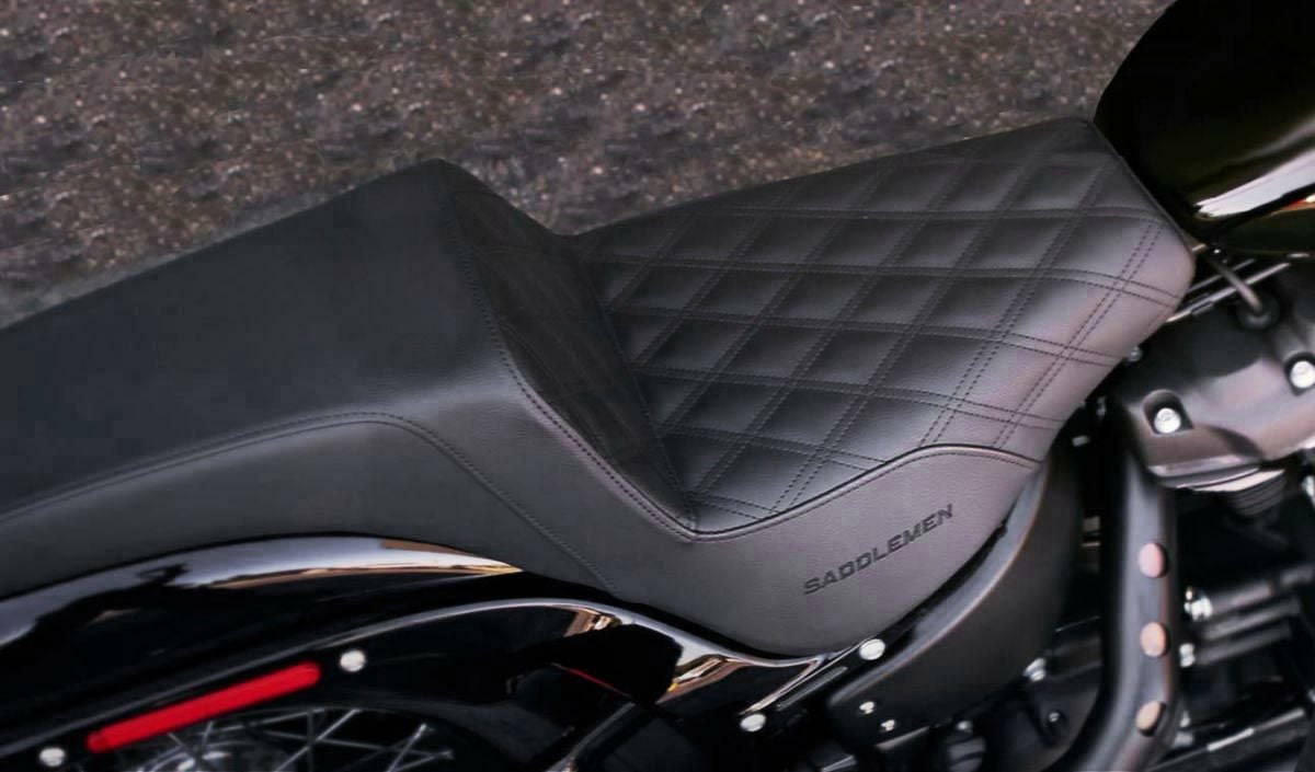 SaddleMen　フロント　LS-ステップアップシート　ブラック FXBB/S、FXST-02