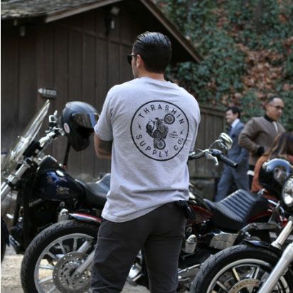 Thrashin Supply　Tシャツ「Wheelie」グレー-03