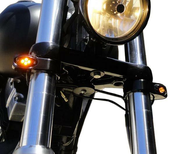 Joker Machine LED ウインカー　フォークマウント クローム-02
