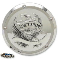 Drag Specialties Live To Ride ダービーカバー　クローム-01