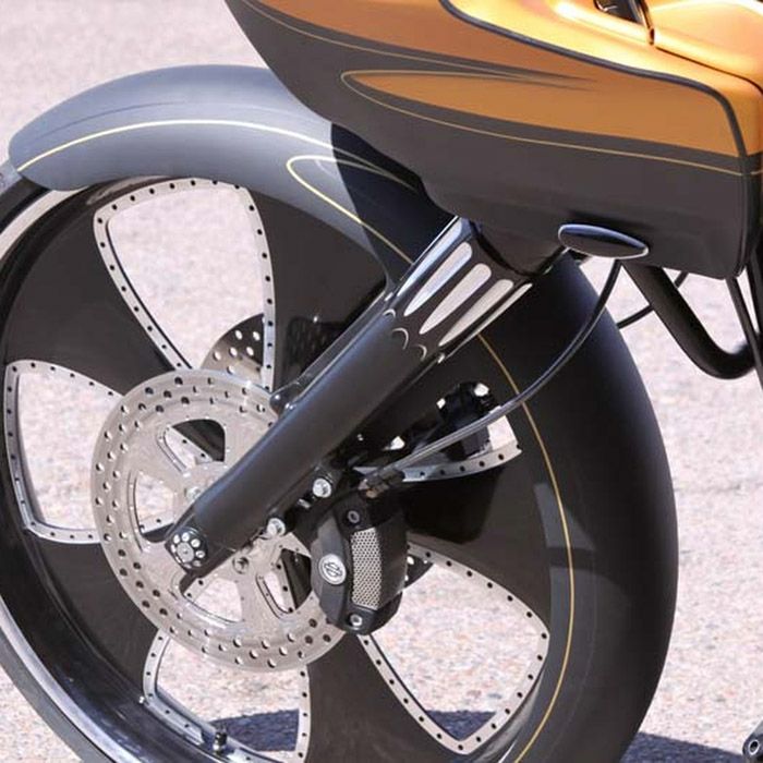 Paul Yaffe's Bagger Nation Yafterburner フォークスライダー　ブラックコントラスト-03