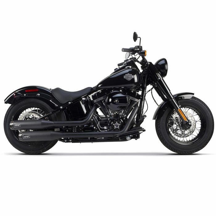 Two Brothers Racing デュアル クローム ショートスリップオン・マフラー FLSTN、FLS-02