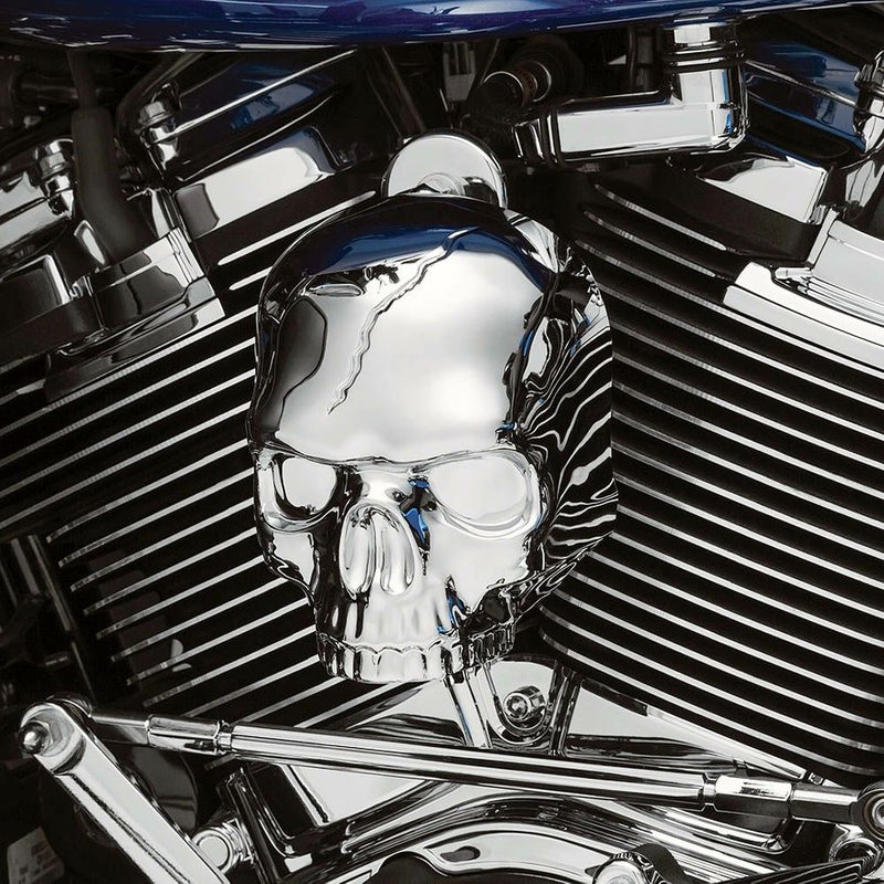 Kuryakyn（クリアキン） スカル ホーンカバー　クローム-01