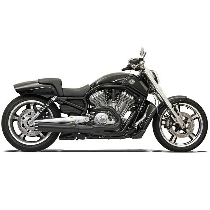 BASSANI Road Rage-2 B1 パワーエキゾーストシステム ブラック 2007～2017 V-ROD-02