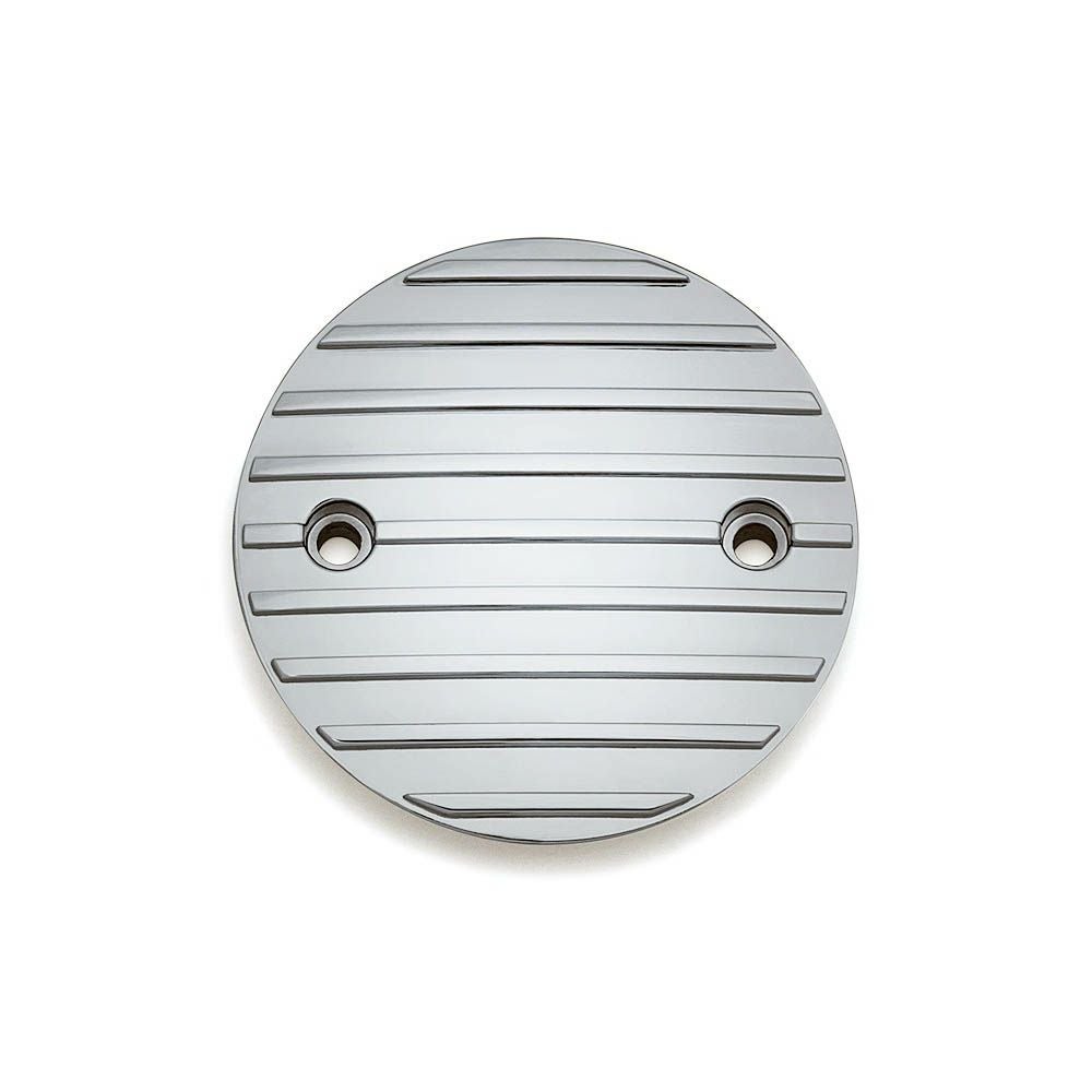 Kuryakyn（クリアキン）Finned タイマーカバー　クローム　ミルウォーキーエイト-01