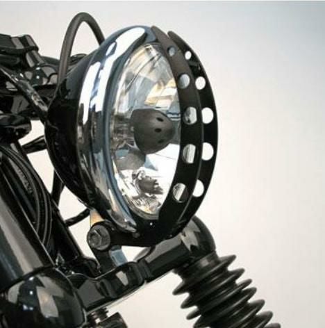 セール】【黒塗装】バイザースタイル・5.75インチヘッドライト・トリム