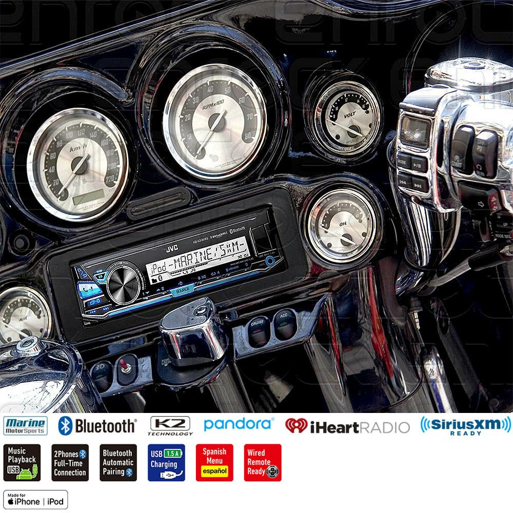 JVC ブルートゥース対応4CHアンプ内蔵デッキ |ハーレーパーツ専門店 HD