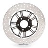 Arlen Ness Knockout ブレーキローター ブラック 11.8インチ-01