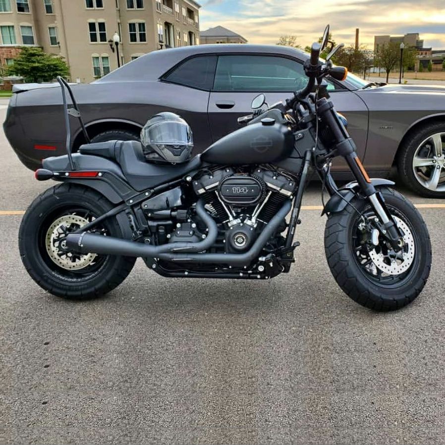 SAWICKI SPEED 2in1 フルエキゾーストマフラー　ブラック　M8ソフテイル-01