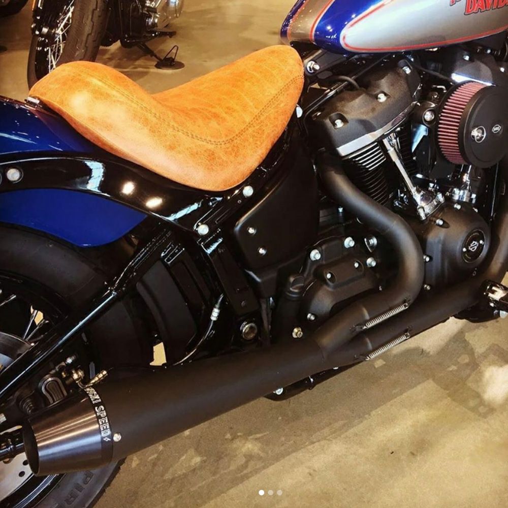 SAWICKI SPEED 2in1 フルエキゾーストマフラー ブラック M8ソフテイル