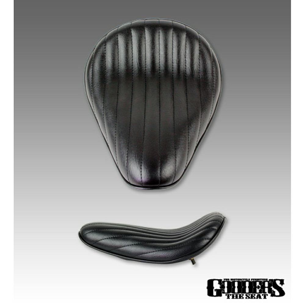 GOODER'S サドルシート 縦タック/ブラック-02