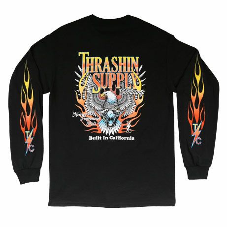 Thrashin Supply　THE FLAME ロングTシャツ-01