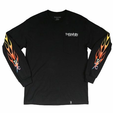 Thrashin Supply　THE FLAME ロングTシャツ-02