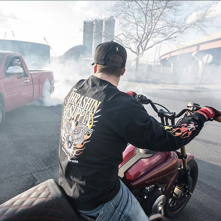 Thrashin Supply　THE FLAME ロングTシャツ-03