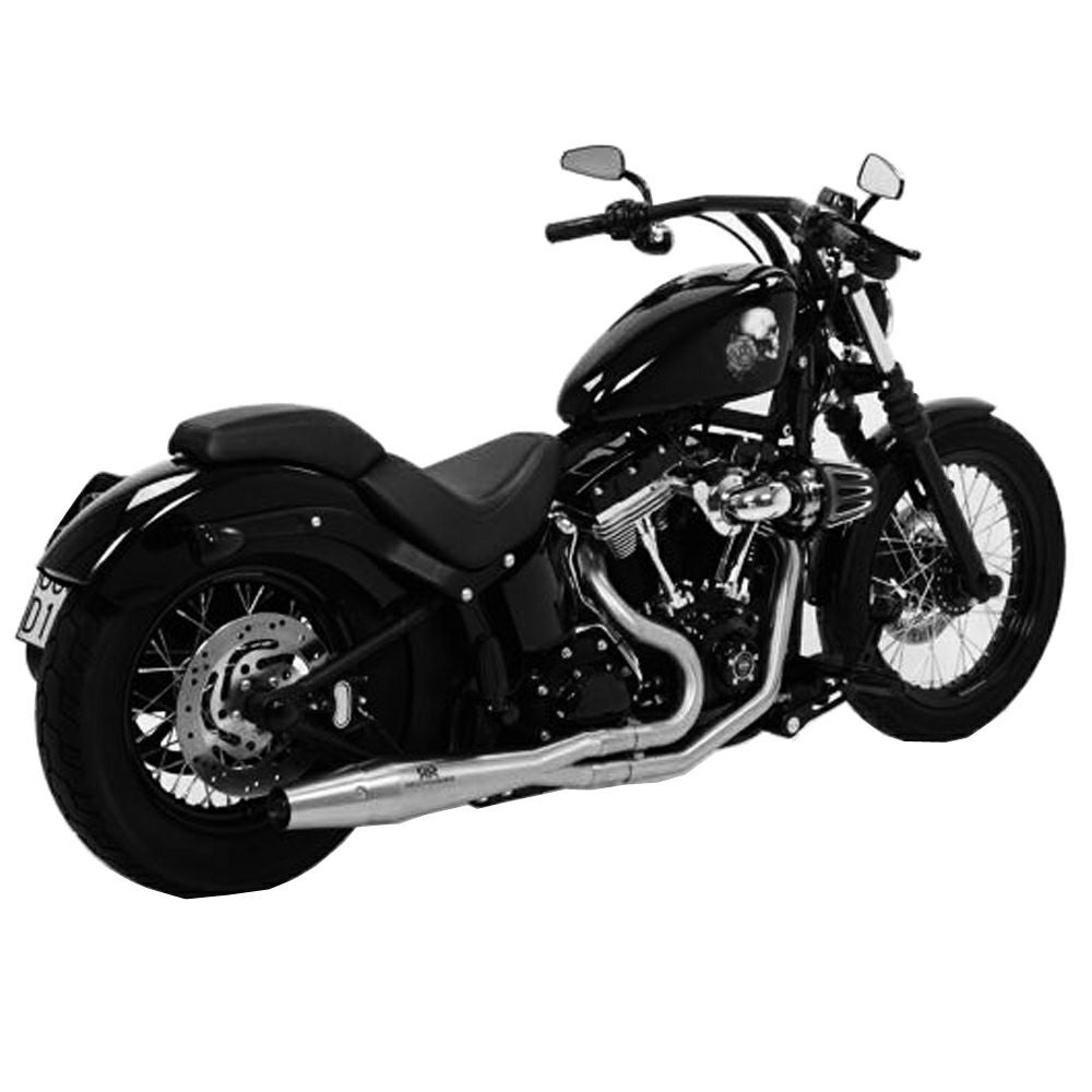 RED THUNDER EXHAUST フルエキ サテン ソフテイル用-02