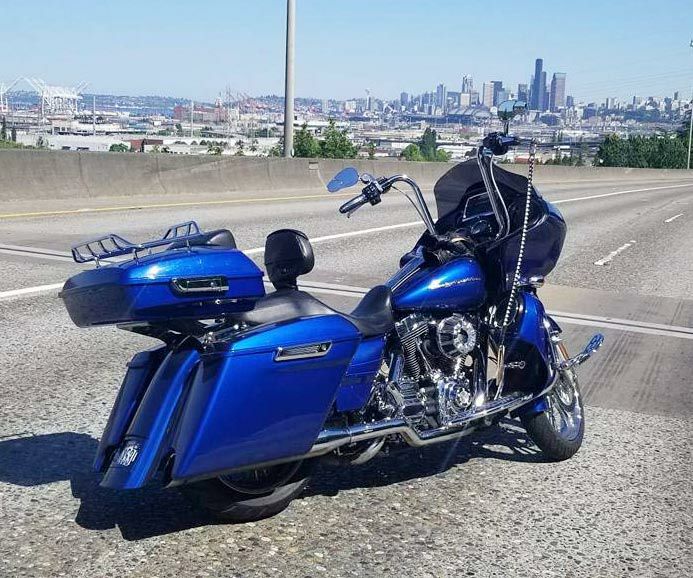 Hog Workz 4インチ　エクステンドサドルバッグ　スーペリアブルー-05